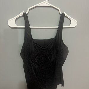 Ruby Ribbon Cheetah Tonal Black Pocket Simply Smooth Cami